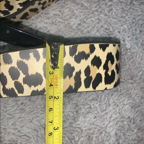 NWOT Kate spade RHETT wedge flip flops Black &Tan Size 9 - Picture 7 of 8